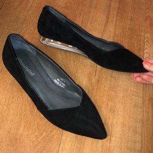 Jeffrey Campbell black pointed toe flat